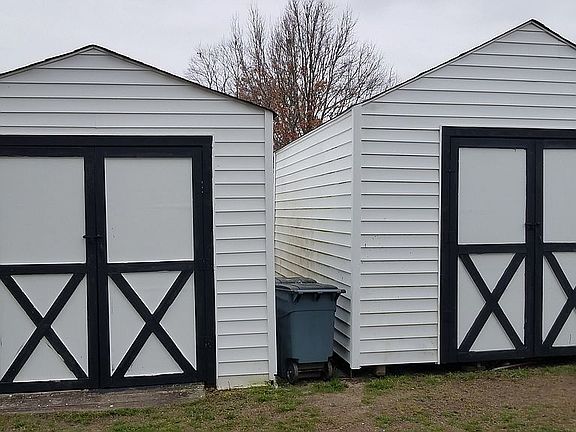 DOUBLE SHEDS FOR STORAGE