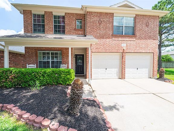 A front porch welcomes you to the home.