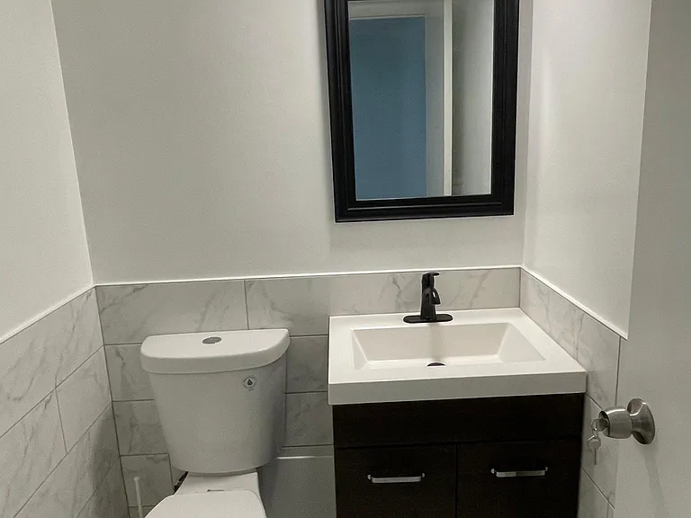 Half bath in master bedroom