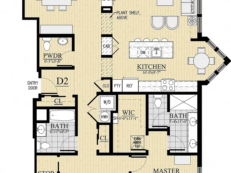 Spectacular Two Bedroom Unit