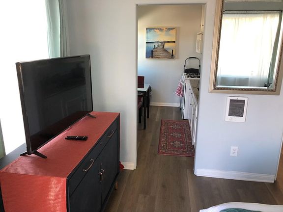 View into kitchen