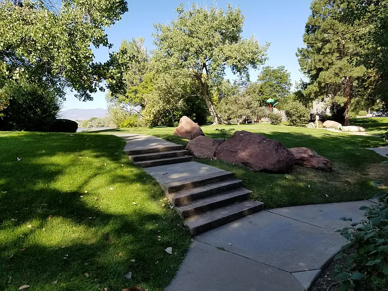 Walking paths on HOA grounds