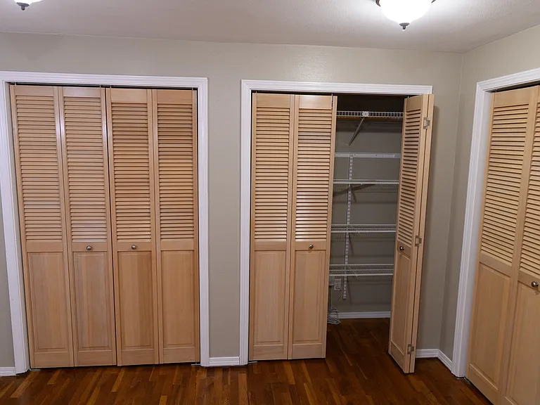 Huge amount of closet space in the master bedroom.