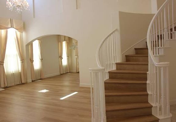 Entry way and living room