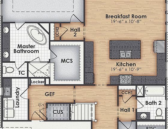 Bryan B - Main Floor Floorplan