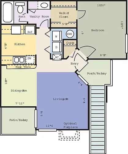Floor plan Blue Heron