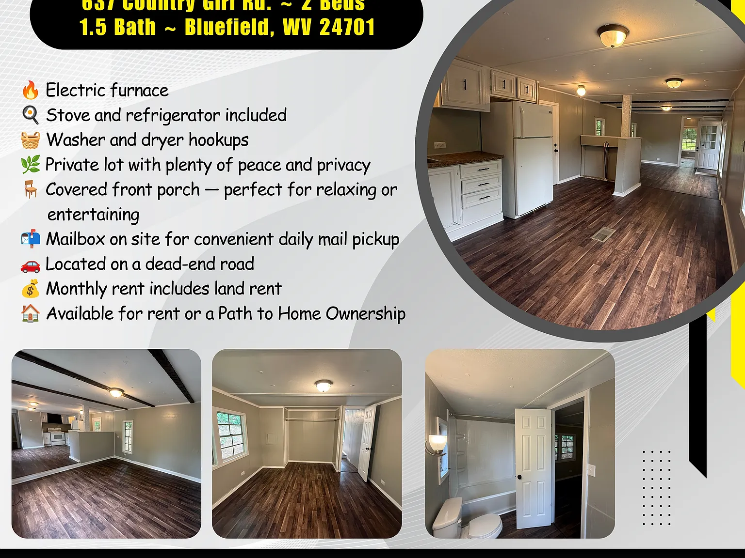 2 bed, 1.5 bath, $850 — Photo 1