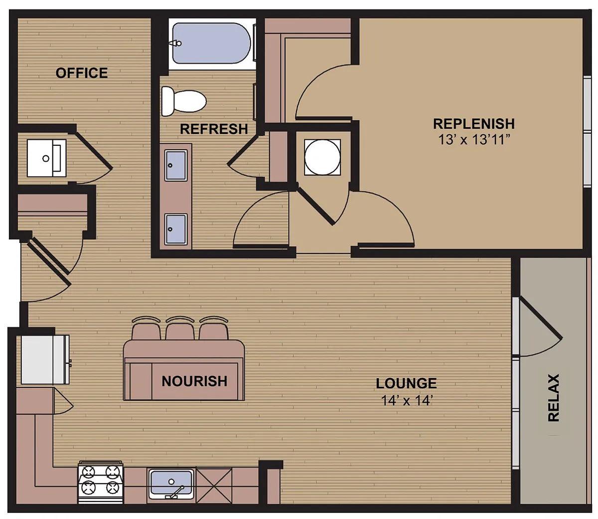 Floor plan A1M