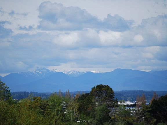 View of Olympics, taken with zoom lens from unit