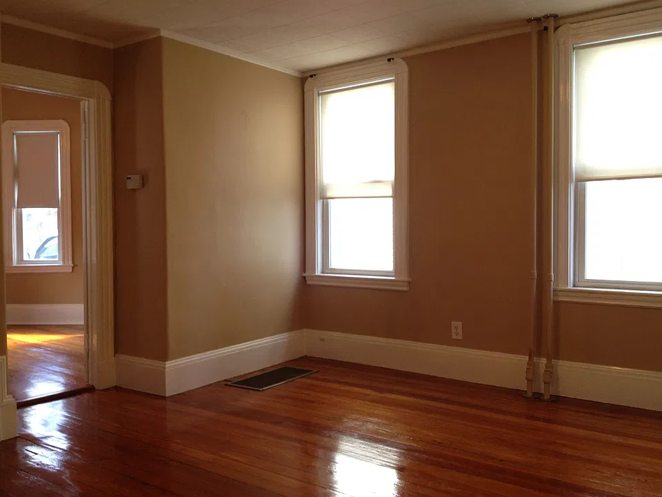 Living room with hardwood floors