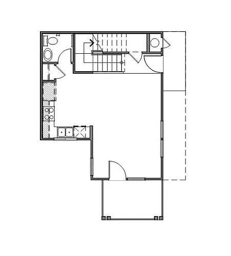 Floor plan 2 Bedroom 1.5 Bath