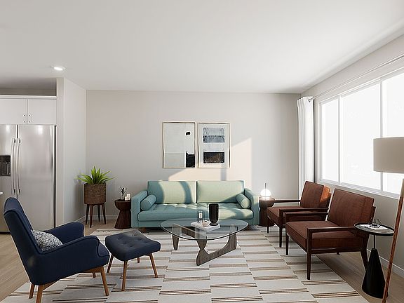 Living Room Digital Rendering