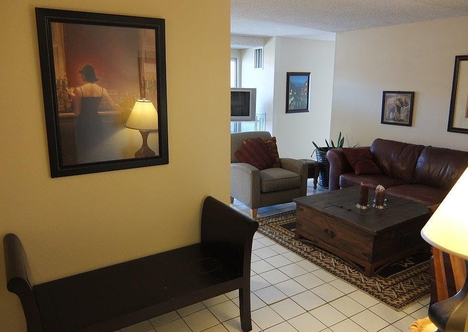 Entry way and living room (some of the furniture has changed since this photo)