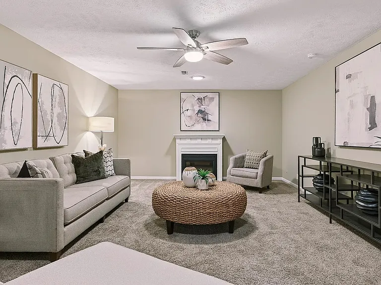 Large multi-functional bonus room downstairs (furniture for illustrative purposes)