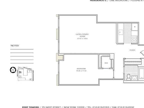 2nd image of 75 West St APT 8C
