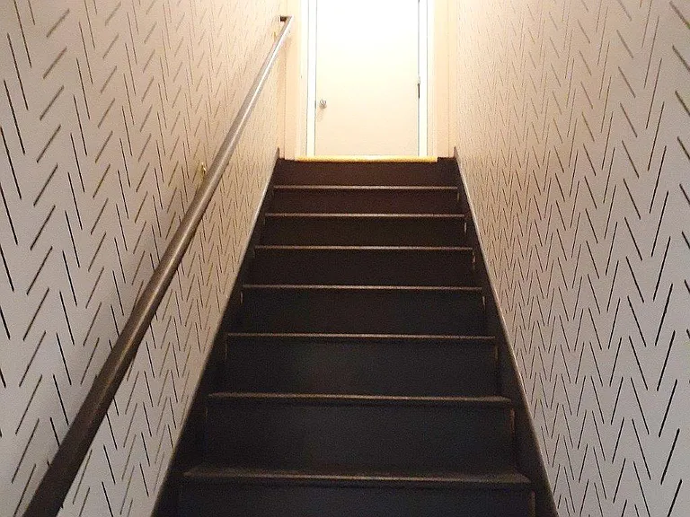 Stairway leading from lower level