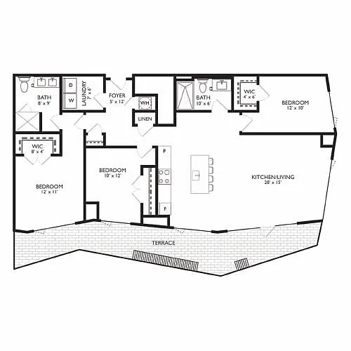 Floor plan Ravel 3A20