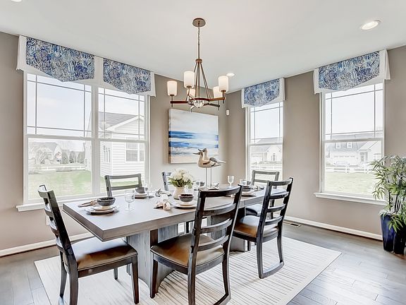 Dining area with natural light