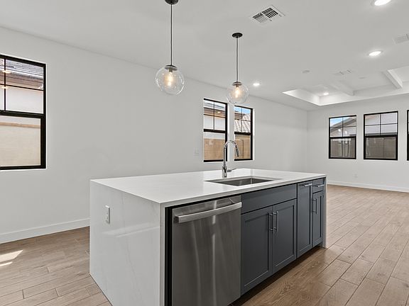 Kitchen with spacious central island