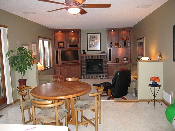 Mn. floor family rm. features builtins and gas fireplace.