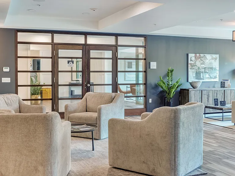Newly redesigned leasing office