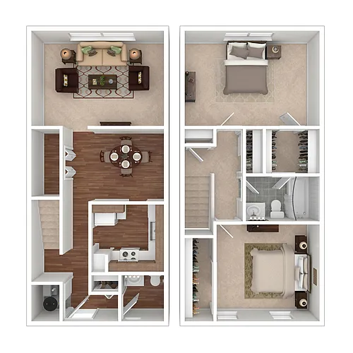 Floor plan B1 Fairfax Townhome