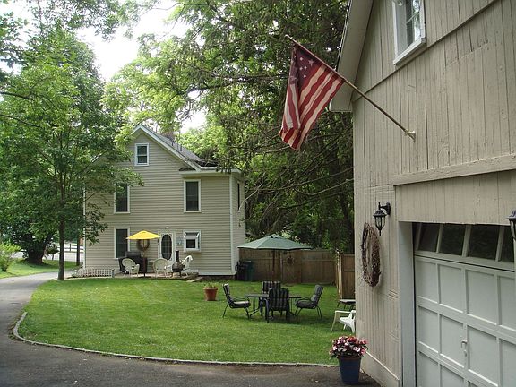View from barn to house