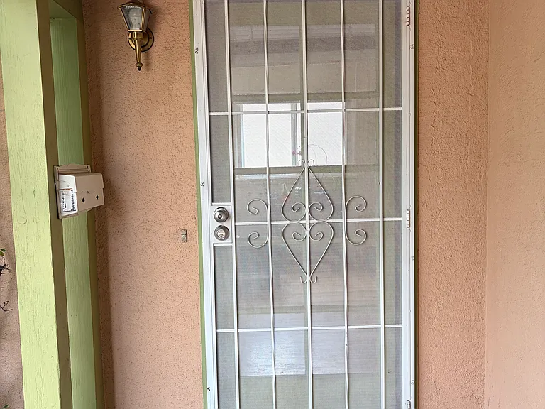 Front door leads to living room
