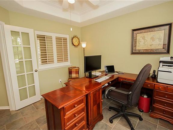 Study with french doors.