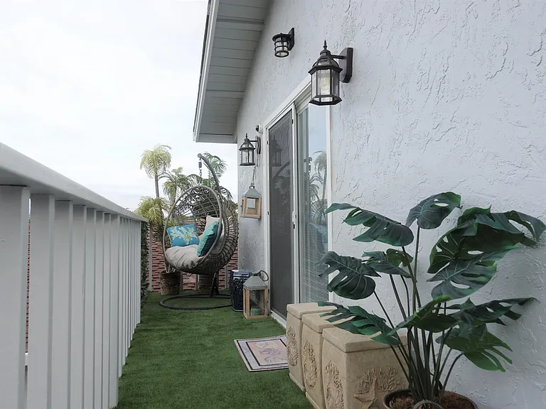 Private balcony entrance.