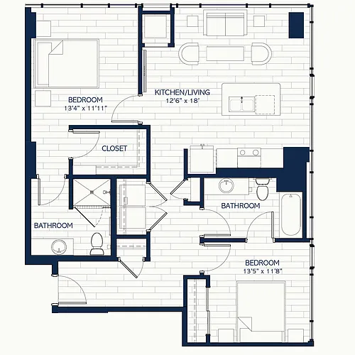Floor plan 2CH4