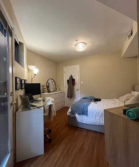 Bedroom #2 with door closed