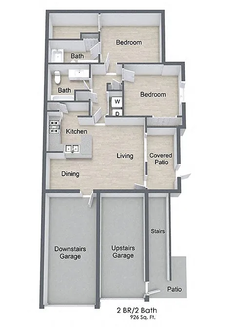 Floor plan Two Bedroom - B