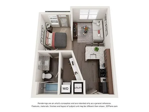 Floor plan Studio A1