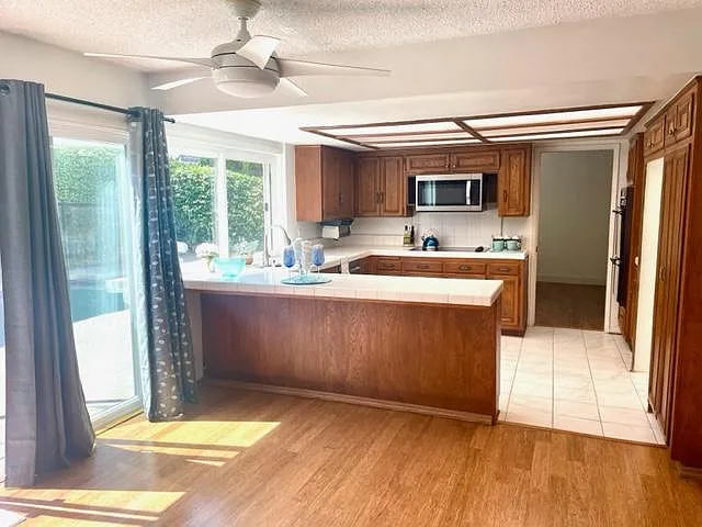 Kitchen, looking from family room.