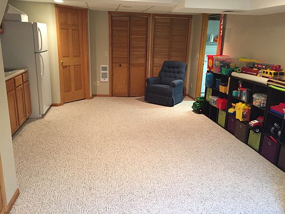 Partially finished basement