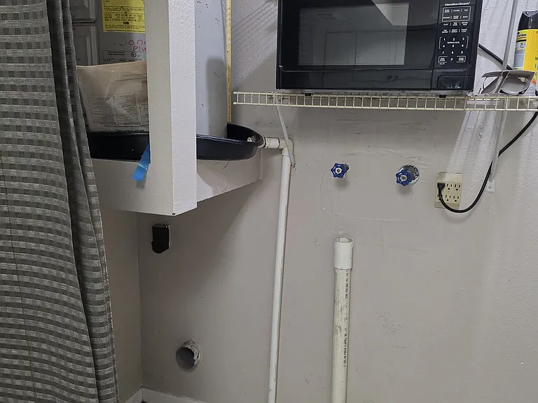 washer hook up