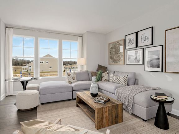 Living / family room located on the 2nd floor of the unit.