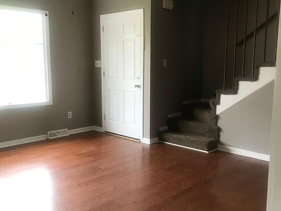 Front door into living room