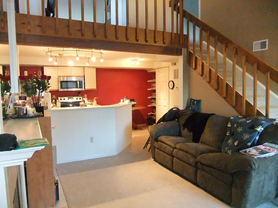 living area/kitchen/loft