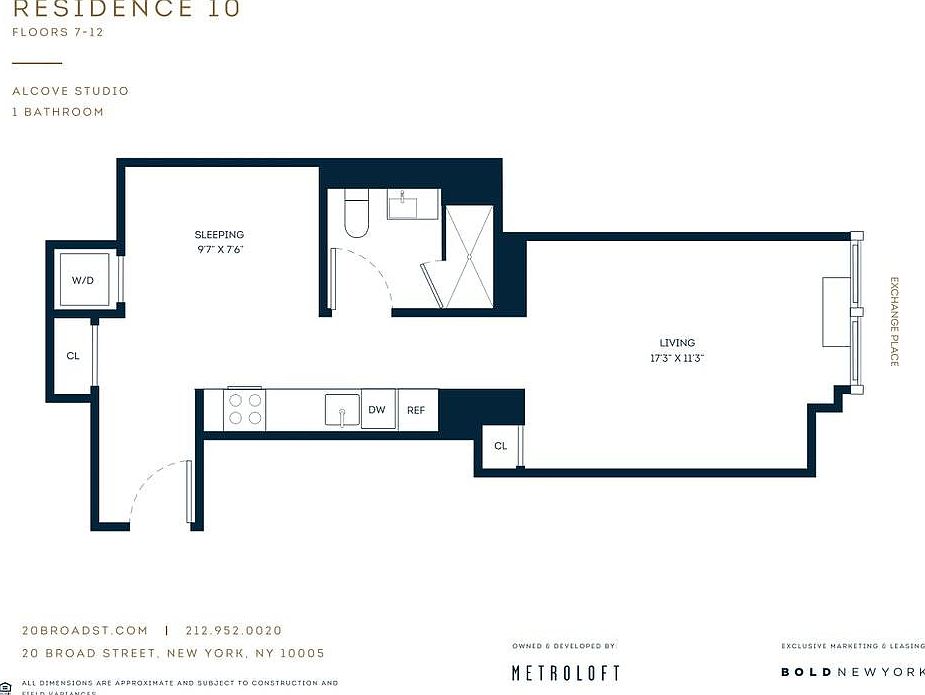 1st image of 20 Broad St APT 1210