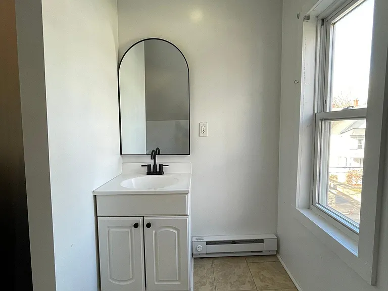 Bathroom- new baseboard