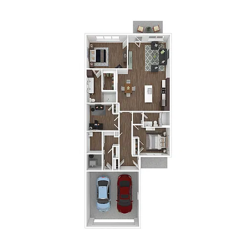 Floor plan Riesling 2 Bed + Den