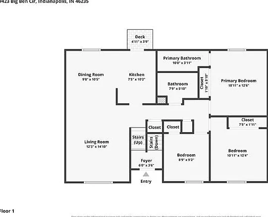 4 bed, 2.5 bath, 1482 sqft, $1,625 — Photo 3