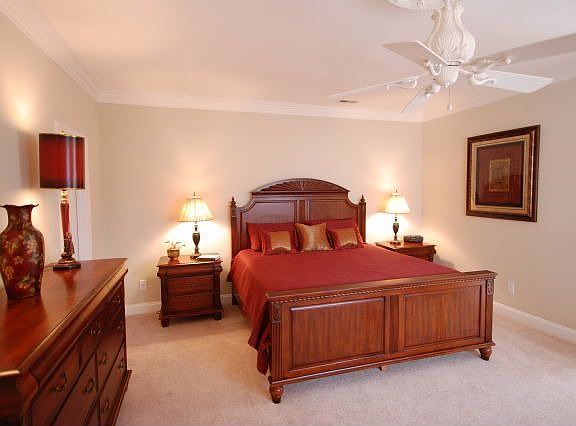 Master Bedrm has Crown Molding, 2 walk-in closets, plus a linen closet