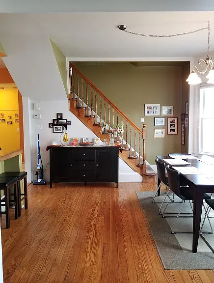 from living left to kitchen