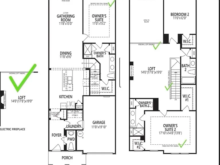 Floor Plan (Actual unit is a mirror image of floor plan shown)