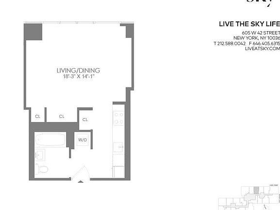 2nd image of 605 W 42nd St APT 61C