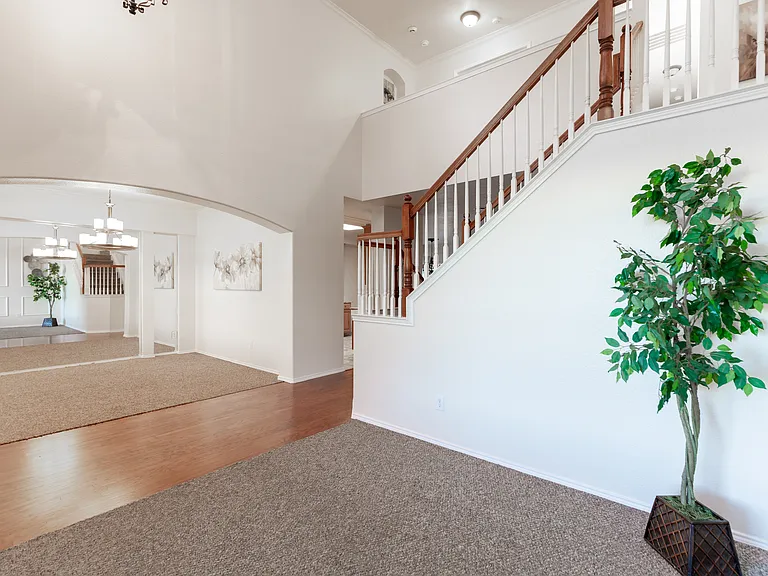 View of formal dining from formal living
