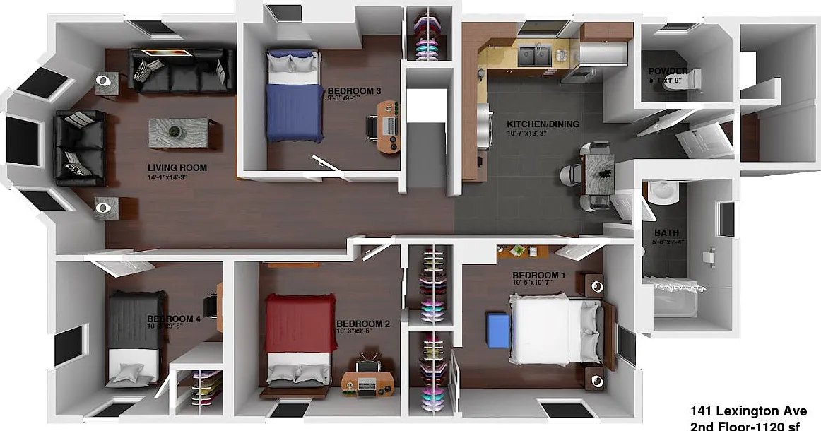 141 Lexington Ave - Apt 2 Rm 1 — Photo 2